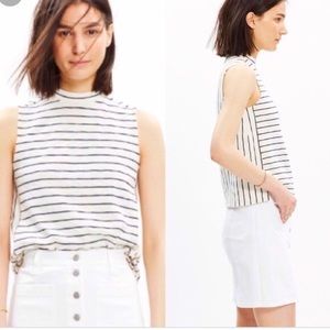 Madewell Mixtape black white striped tank top M